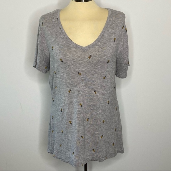 Apt. 9 Essentials Pineapple Print Top - Picture 1 of 6